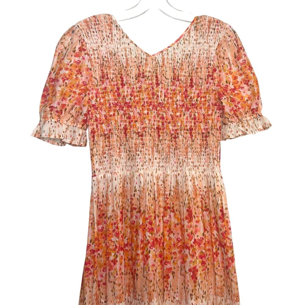 Christy Dawn, Women's 'The Brooklyn' Maxi Dress, Sunset Gladiola, Orange X-Small - Picture 6 of 12